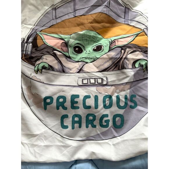 Star Wars The Mandalorian Curious Child Twin Sheet Set 2 available - Picture 6 of 8